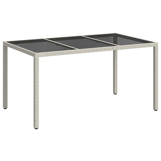 Table de jardin blanc 150 x 90 x 75 cm polyrotin
