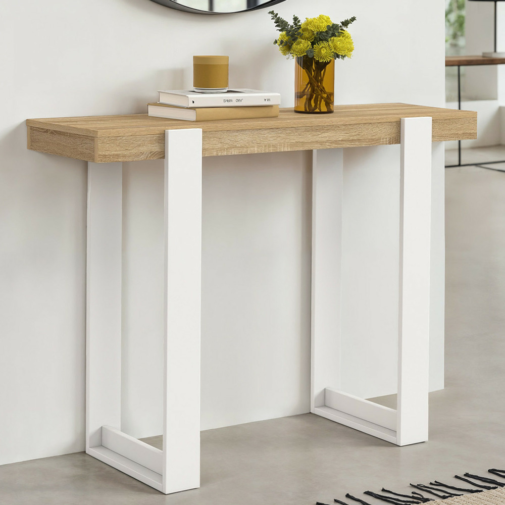 Console phoenix bois et blanc