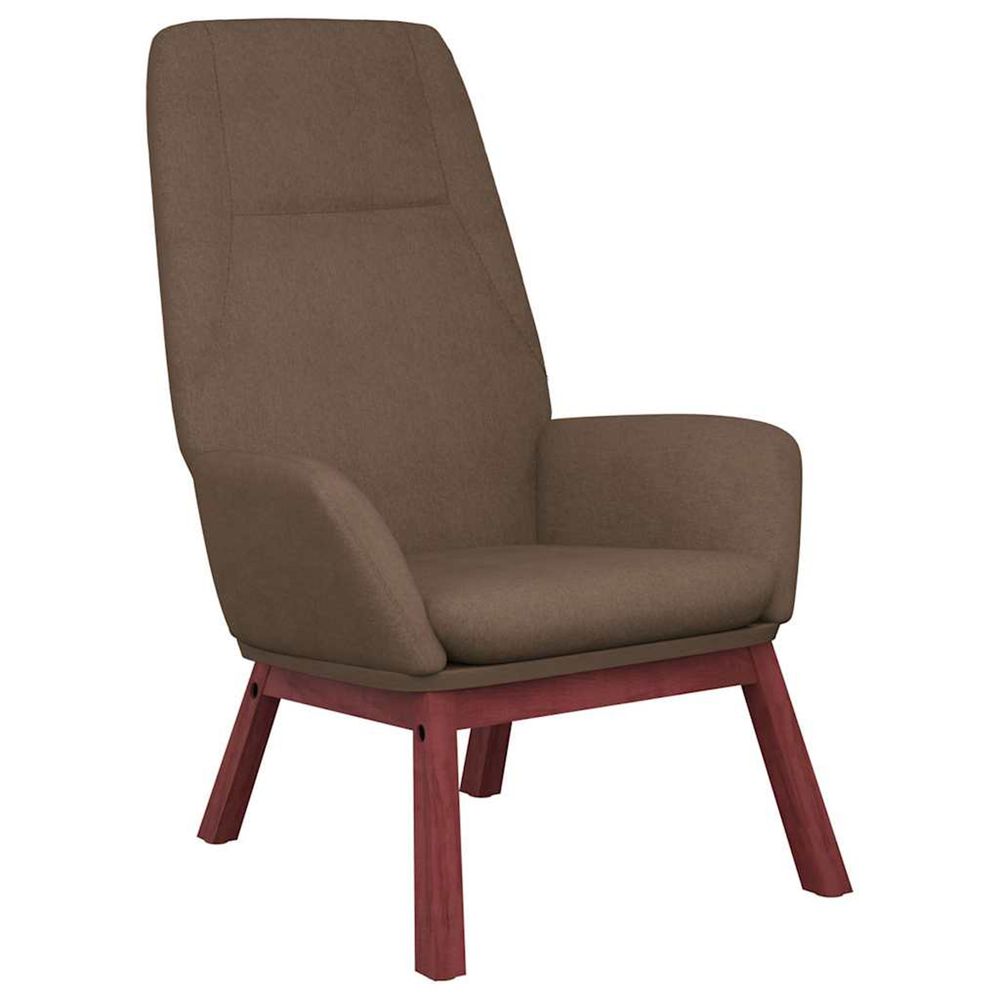 Chaise de relaxation taupe tissu