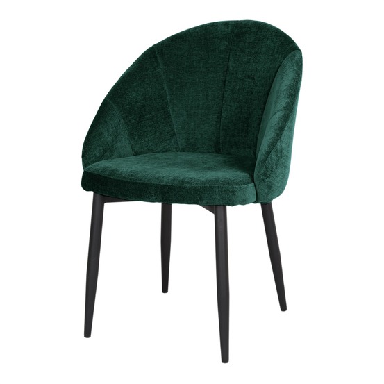 Chaise tapissée avec un style mid century - modèle 006 - vert