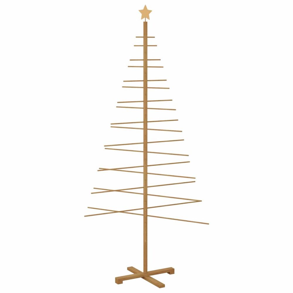 Arbre de noël en bois marron 210 cm bambou