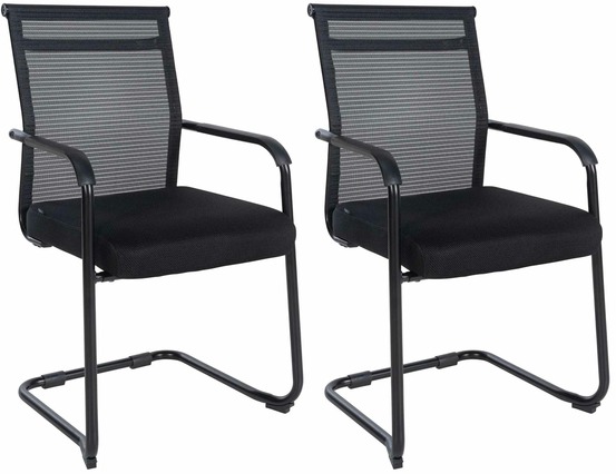 Lot de 2 chaises visiteurs denny