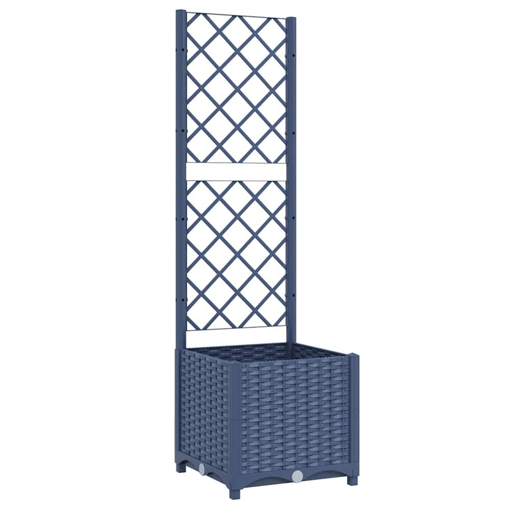 Jardin gris bleu 40 x 40 x 136 cm
