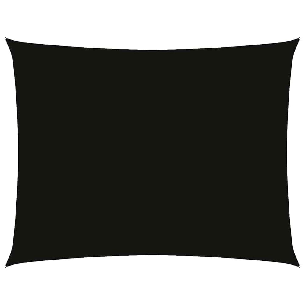 Voile de parasol tissu oxford rectangulaire 3x4,5 m noir
