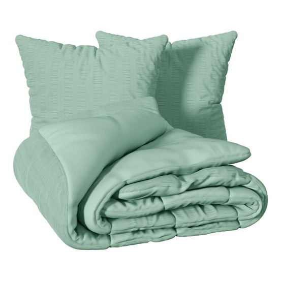Parure de lit irhia 240x220cm vert céladon