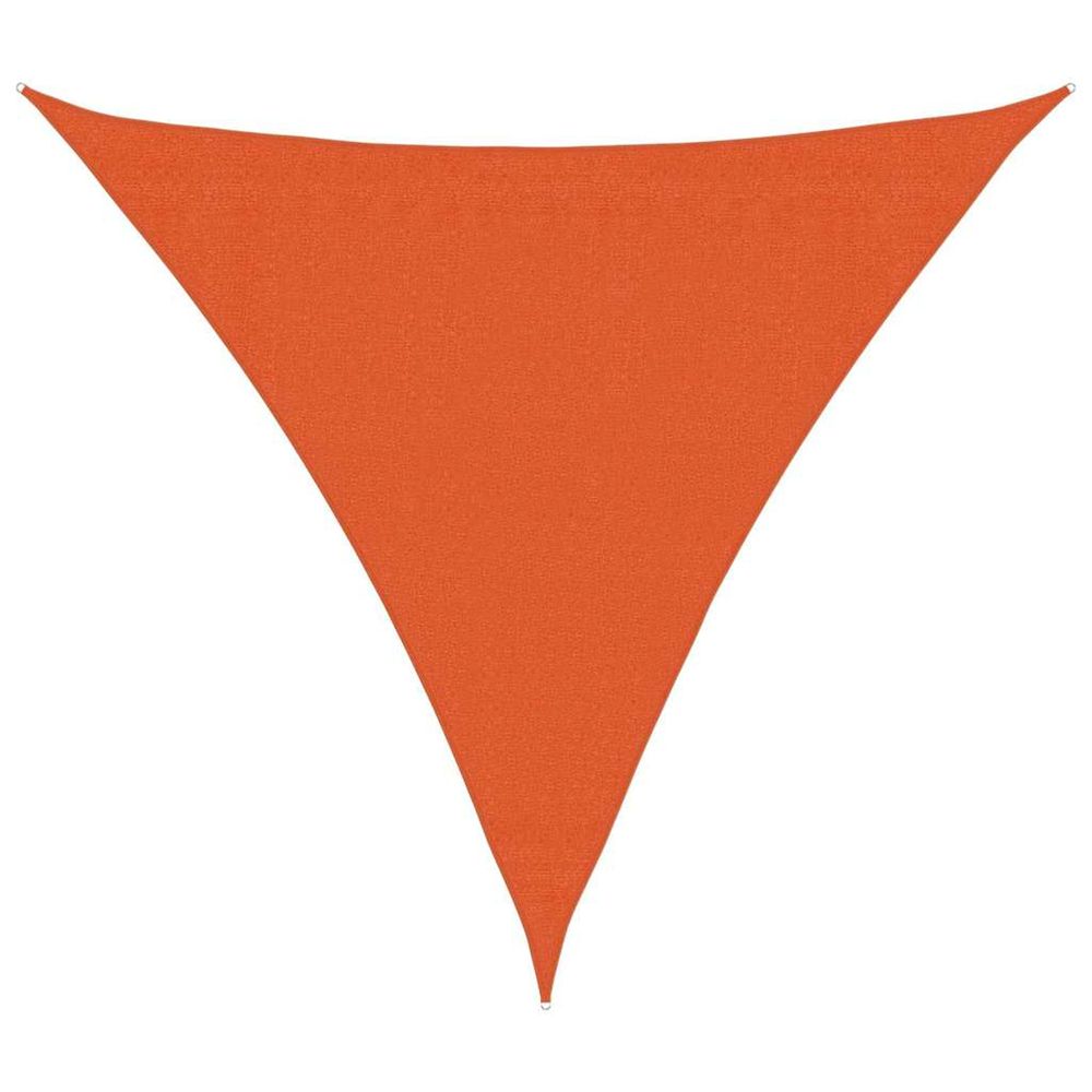 Voile d'ombrage 160 g/m² triangulaire orange 3,6x3,6x3,6 m pehd