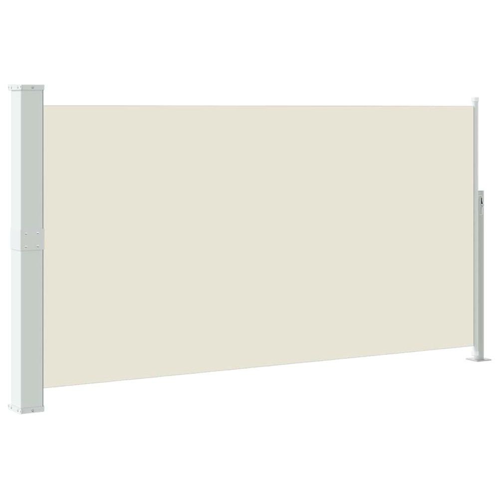 Auvent latéral rétractable de patio 170x300 cm crème