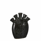Mica decorations vase saul - 26x14x30.5 cm - céramique - noir