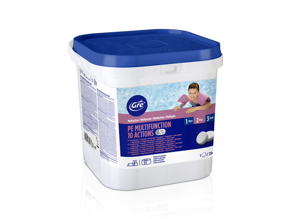 Chlore 10 actions sans acide borique 5 kg