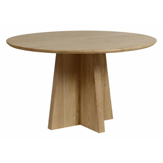Table ronde bois beige - bornéo interior's