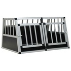 Cage pour chien à double porte 89 x 69 x 50 cm noir