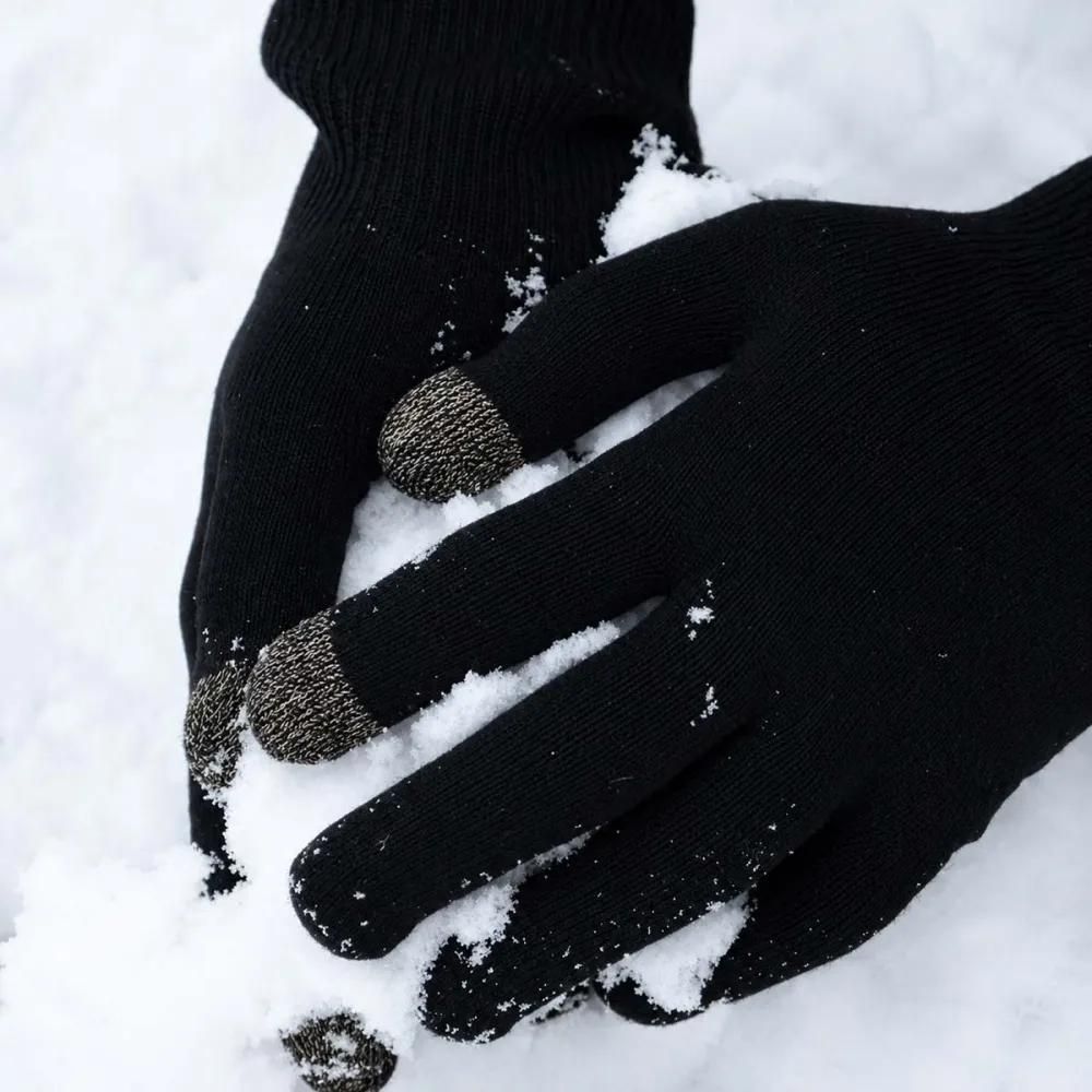 Gants étanches anti transpiration nylon fibres bambou noir 7 à 9