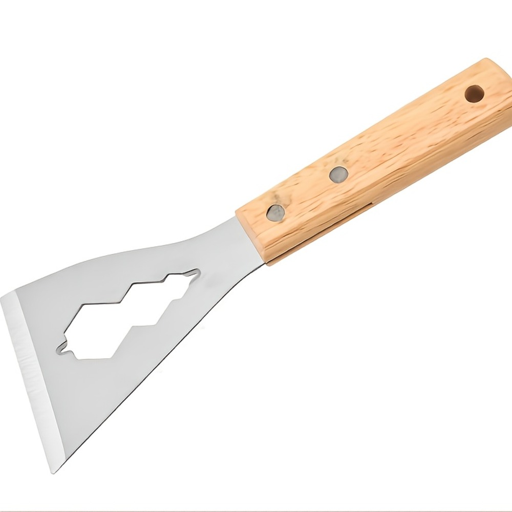 Grattoir métal multi - usages avec manche en bois