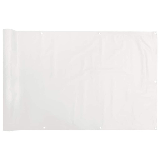 Écran d'intimité de balcon blanc 800x120 cm pvc