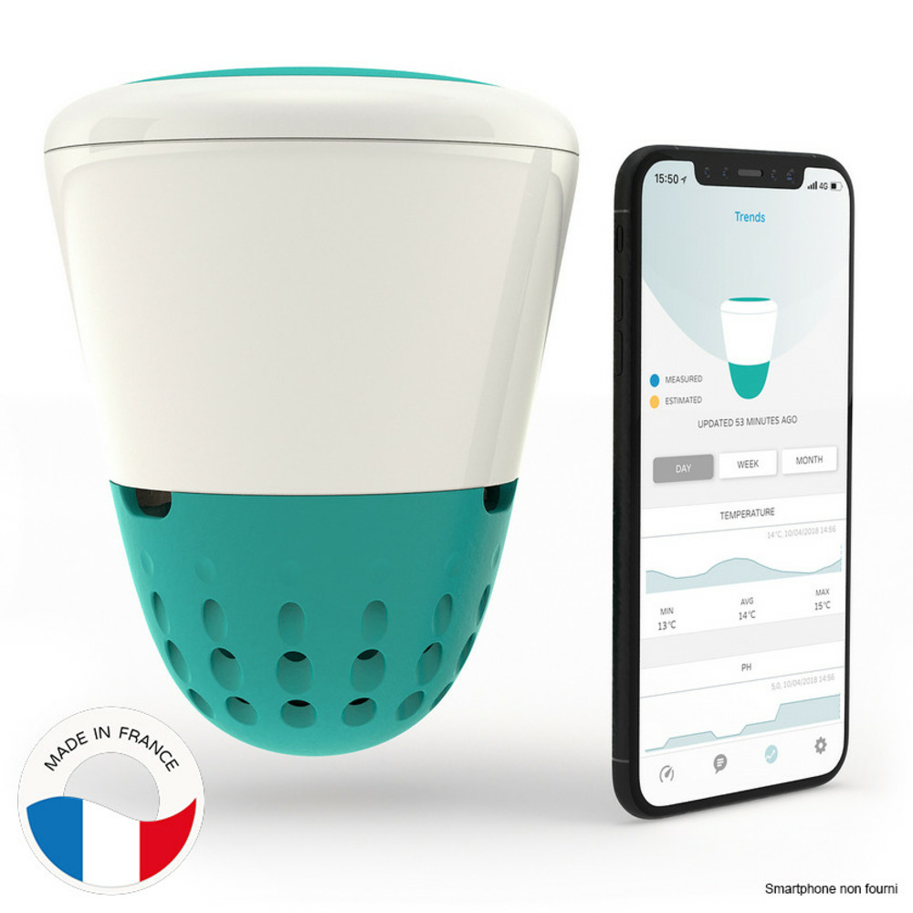 Analyseur d?eau connecté pour piscine au sel + kit de calibration - ico pool v2 sel essential+