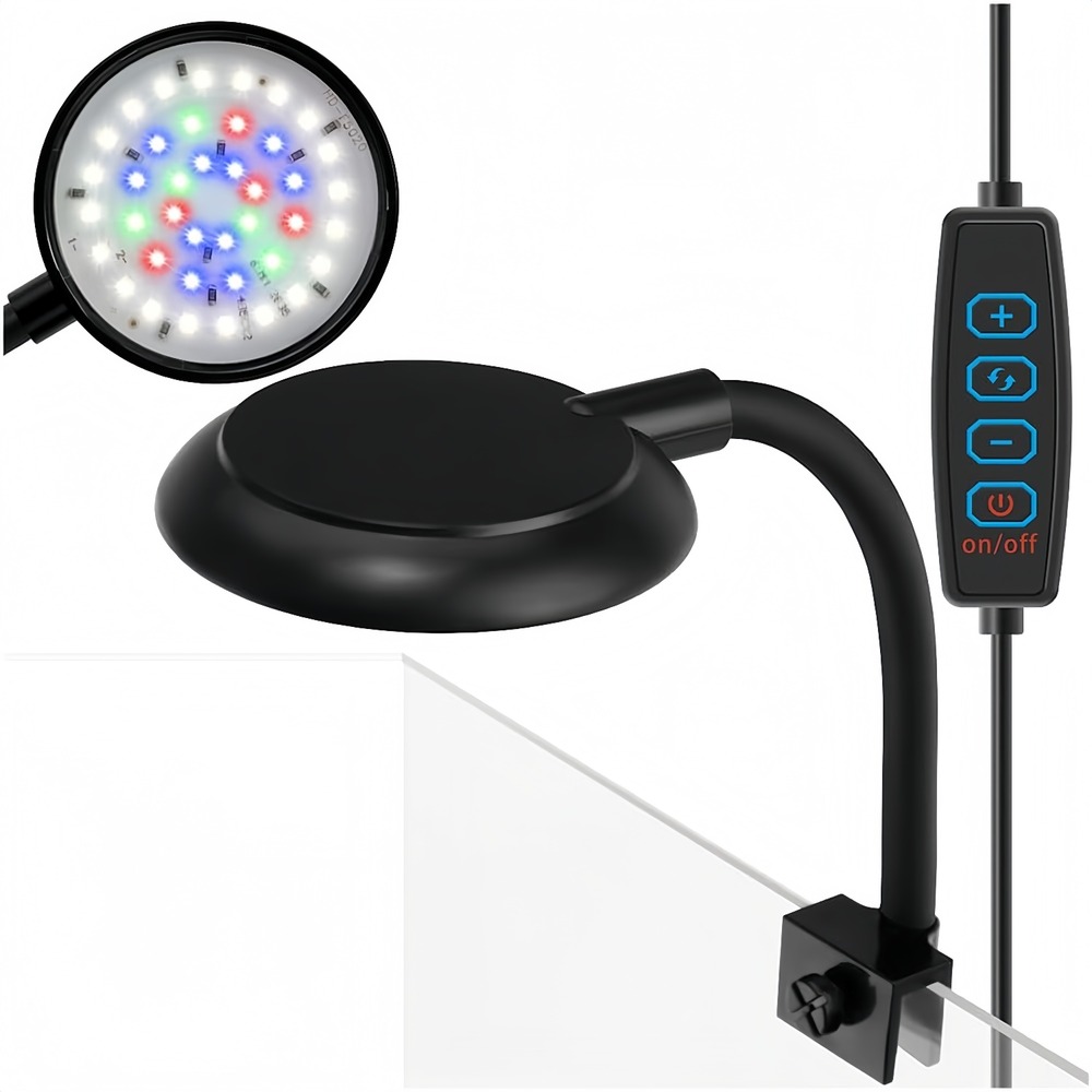 Lampe led 7w clip pour aquarium - étanche