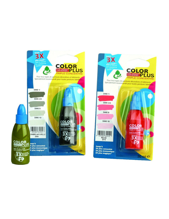 Color plus 3x 30cc blist vert jauna - color plus
