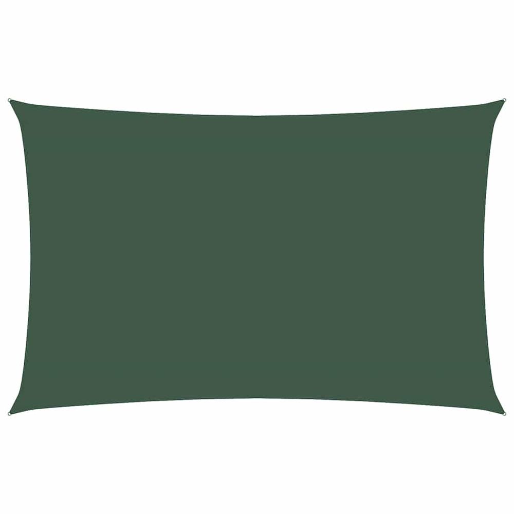 Voile de parasol tissu oxford rectangulaire 4x7 m vert foncé