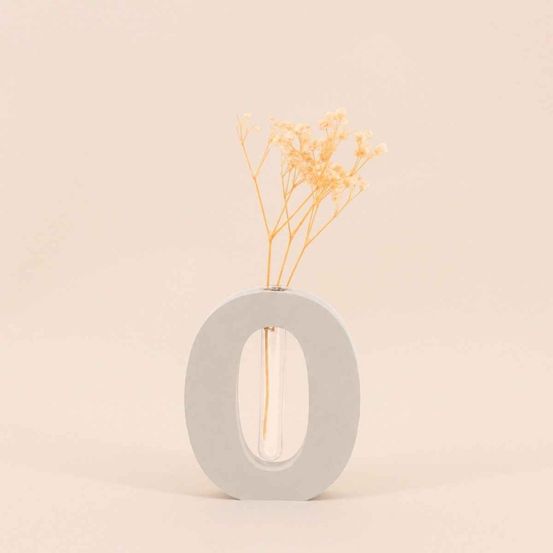 Vase forme o, h12cm, florio