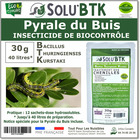 Solubtk -pyrale du buis 30gr bacillus thuringiensis -insecticide