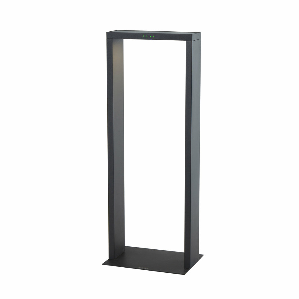 Borne solaire noire en aluminium axis maxi h65cm
