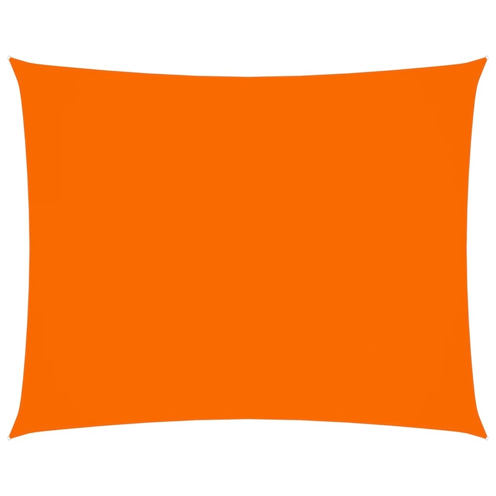 Voile toile d'ombrage parasol tissu oxford rectangulaire 3,5 x 4,5 m orange