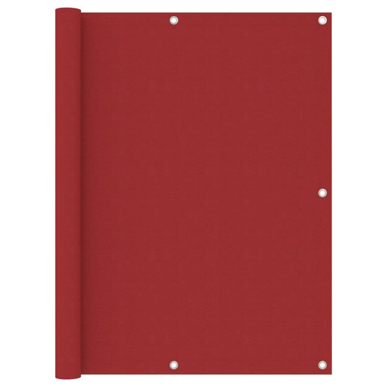 Écran de balcon rouge 120x600 cm tissu oxford