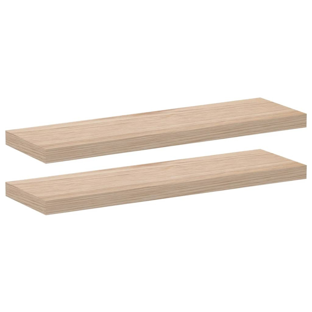 Étagères flottantes 2 pcs 80x23,5x4 cm bois d'ingénierie
