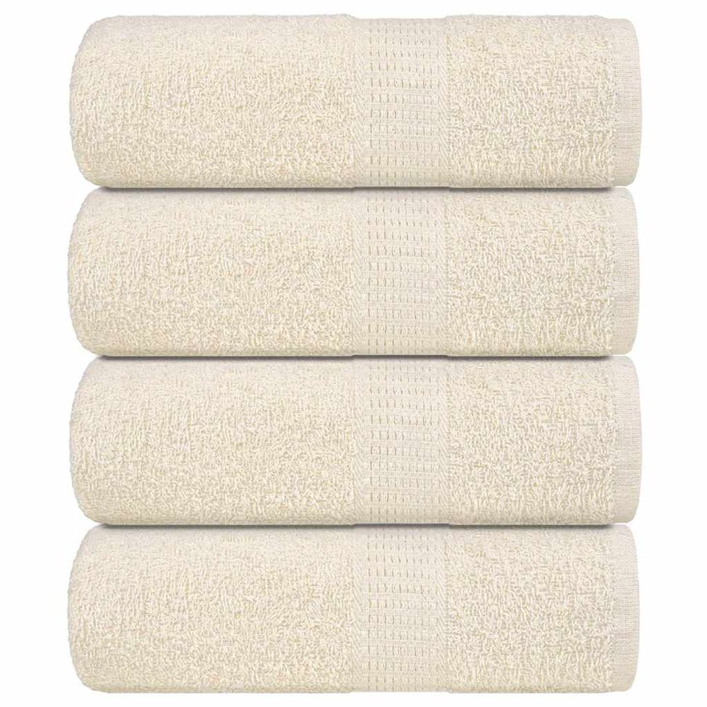 Serviettes d'invité frogn 4 pcs crème 30x50 cm 360 g/m²
