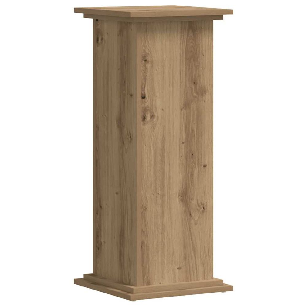 Support de plante chêne 33 x 33 x 80 cm bois d'ingénierie