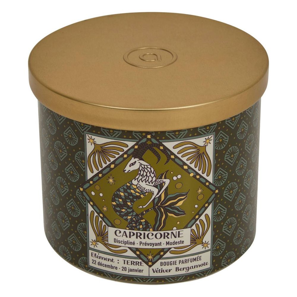 Bougie parfumée astro 396g pot verre assorti