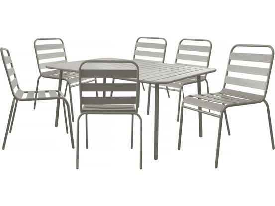 Table et chaises de jardin en métal