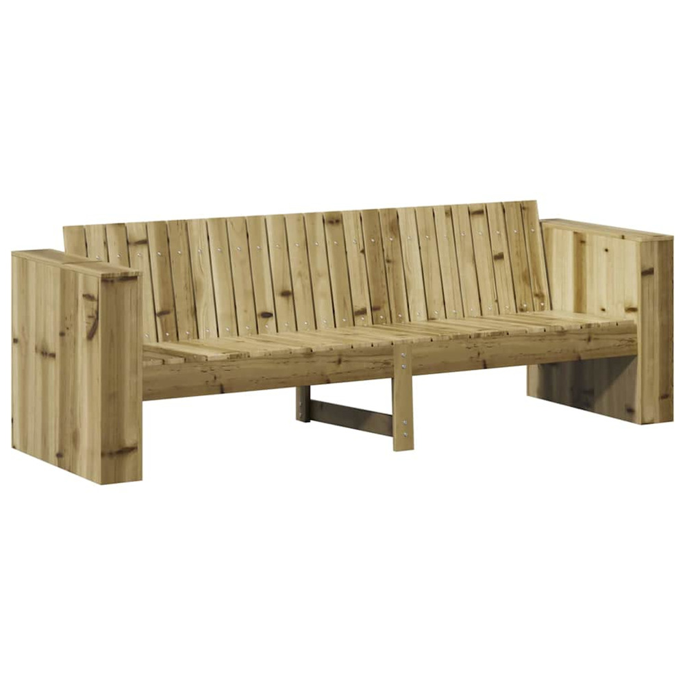 Canapé de jardin marron 185,5 x 60 x 62 cm bois de pin massif
