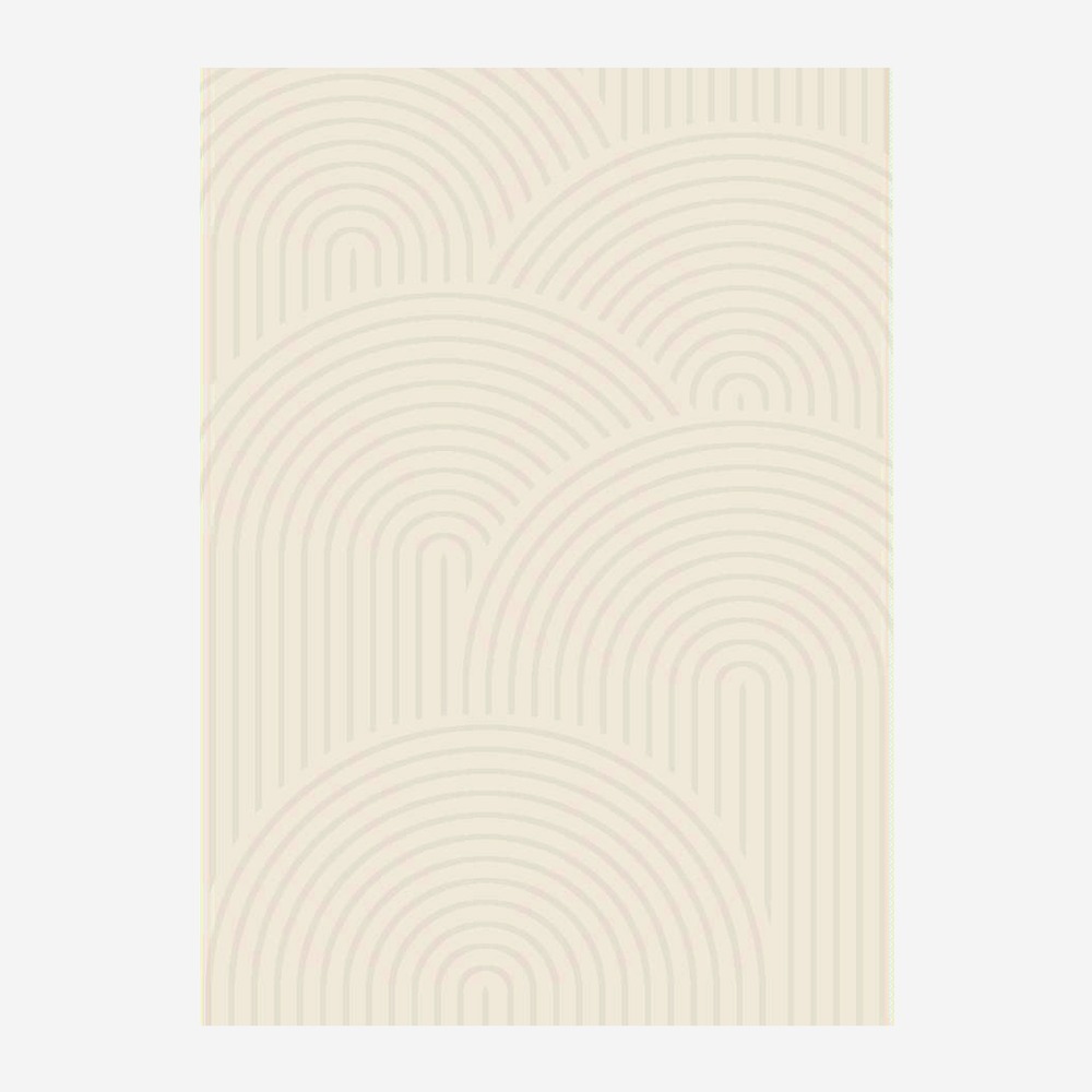 Tapis intérieur motif arches crème - brad