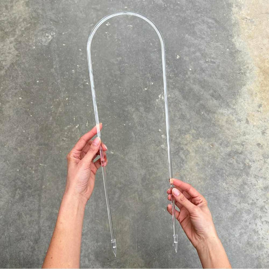 Tuteur hoya - tuteur arche pour hoya - tuteur acrylique transparent - support pour plantes grimpantes - l - x1