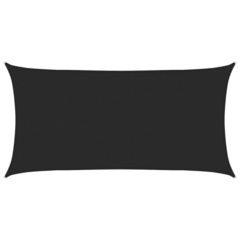 Voile d'ombrage 160 g/m² noir 2,5x5 m pehd