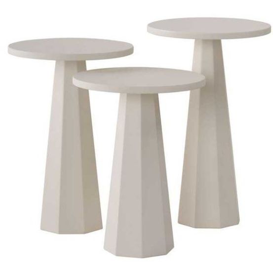 Ensemble de 3 tables d'appoint lilyum