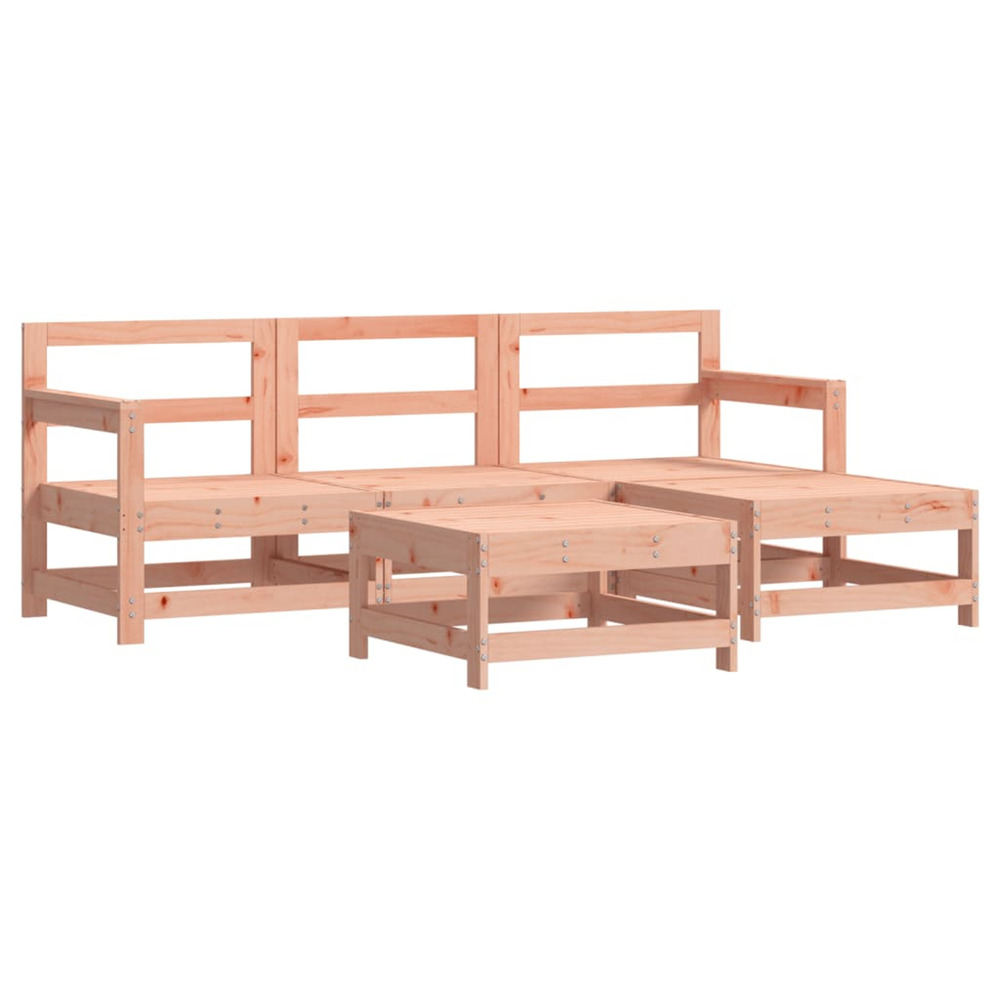 Salon de jardin 5 pcs bois massif douglas