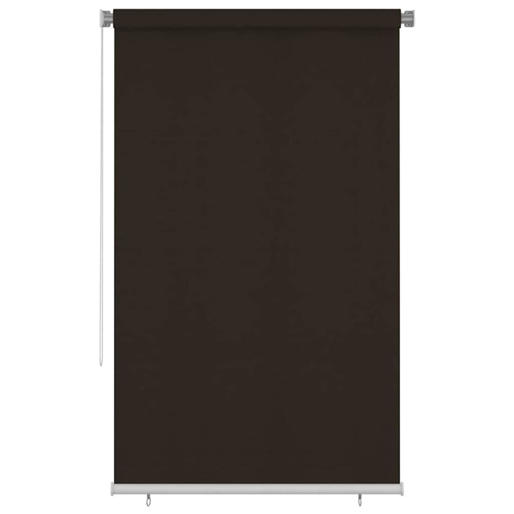 Store roulant d'extérieur 145 (l) x 230 (h) cm marron hdpe