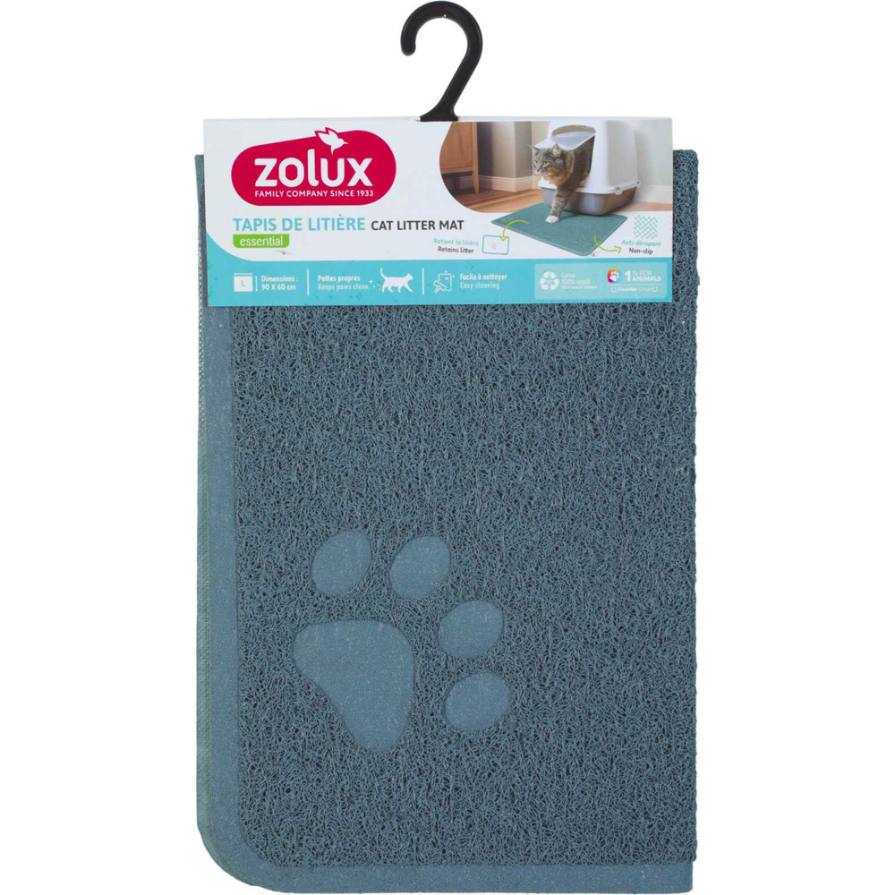 Tapis bleu pour maison de toilette l - 60 x 90 cm