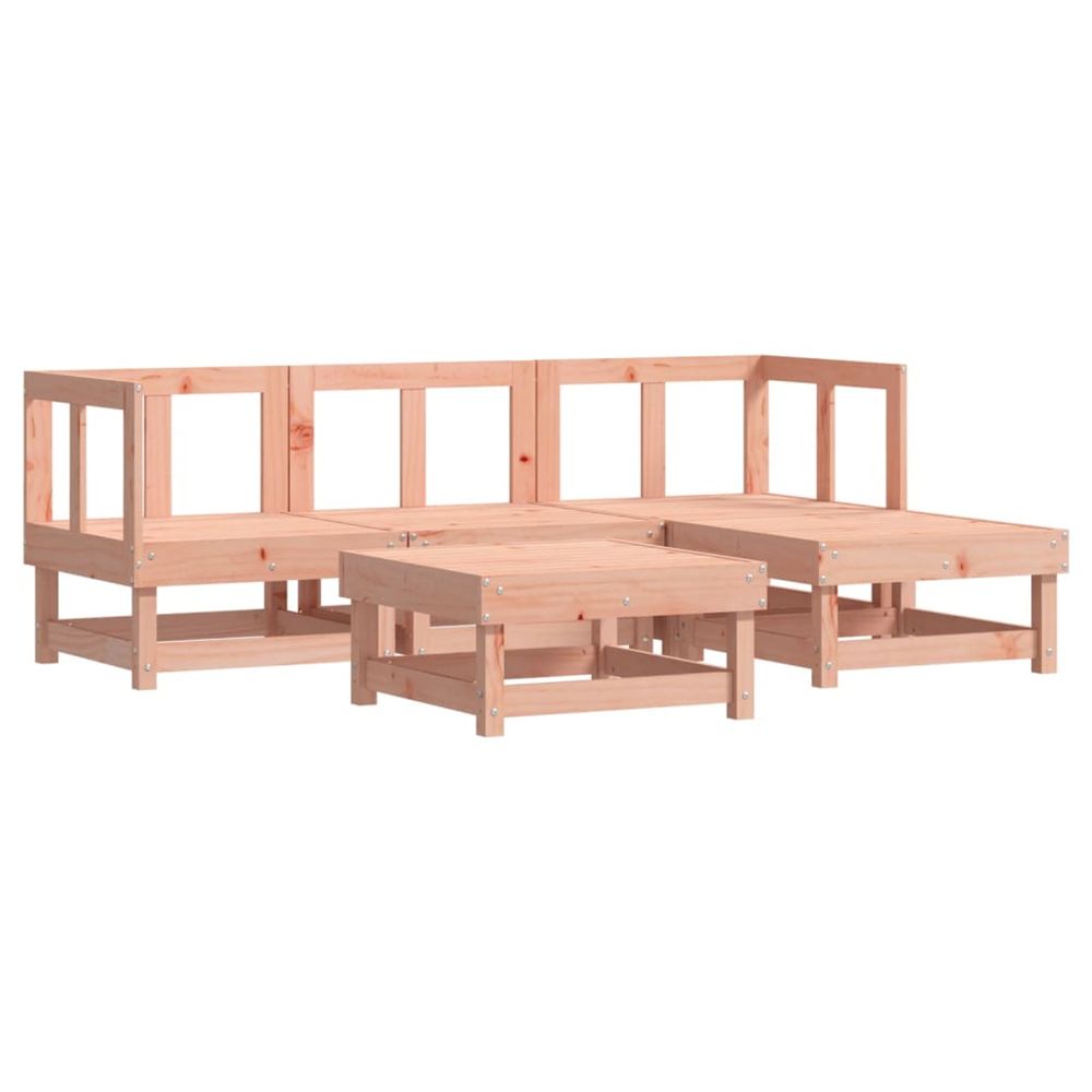 Salon de jardin 5 pcs bois massif douglas