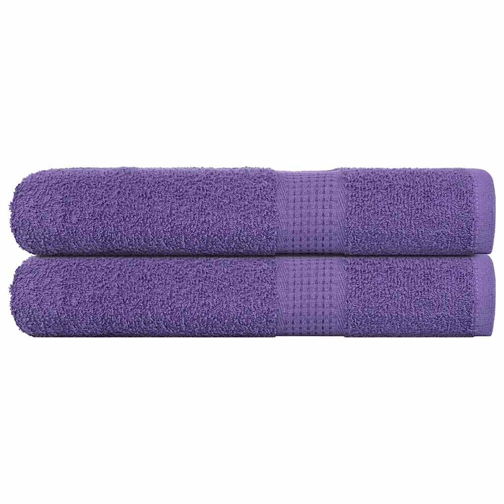 Serviettes de sauna frogn 2 pcs violet 80x200 cm 360 g/m²