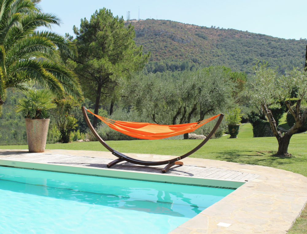 Toile hamac orange mangue 100% coton