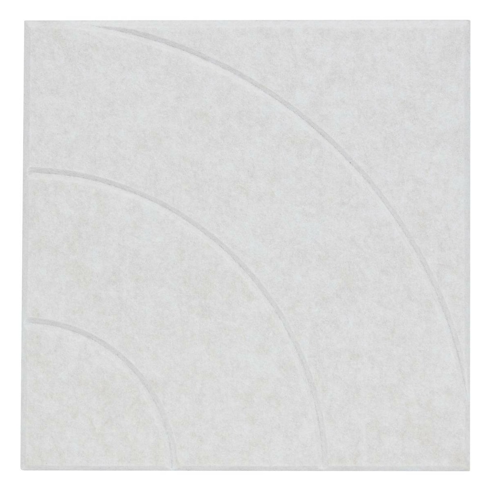 Lot de 4 panneaux décoratifs feutrine gris 30x30cm