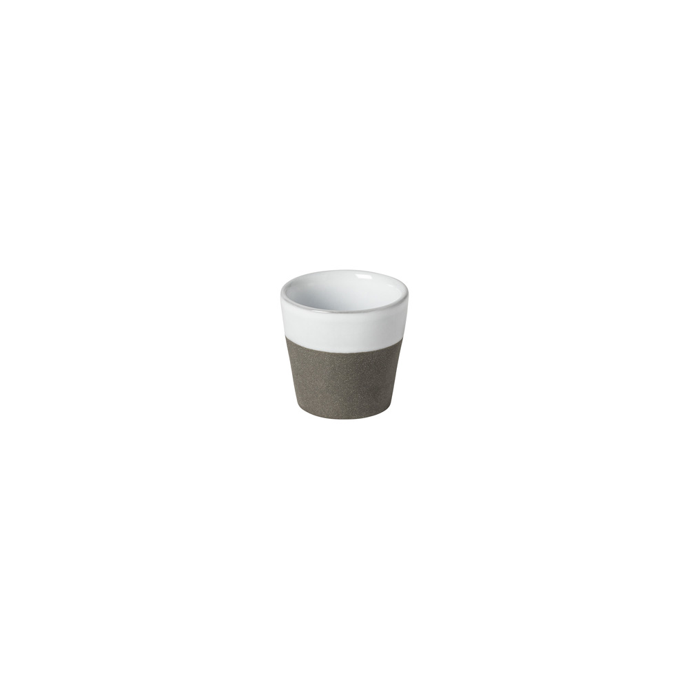 Tasse à expresso grespresso nature blanc-ardoise 7 cl - lot de 6 - costa nova