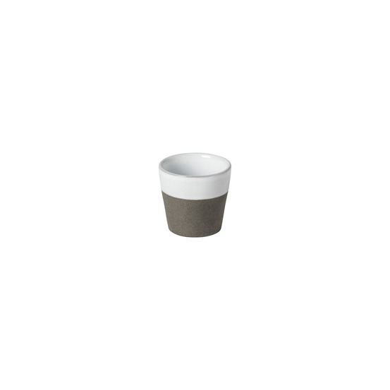 Tasse à expresso grespresso nature blanc-ardoise 7 cl - lot de 6 - costa nova