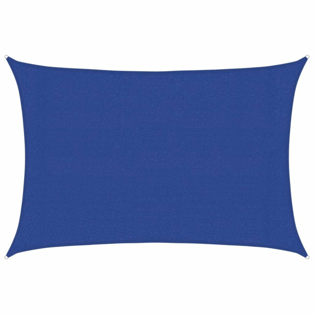 Voile d'ombrage 160 g/m² rectangulaire bleu 3x4 m pehd