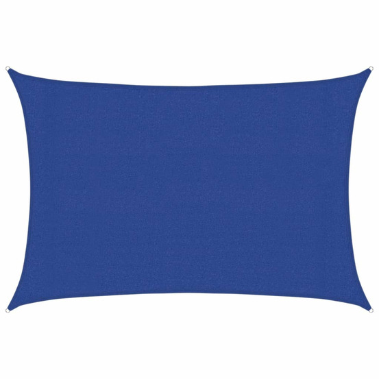 Voile d'ombrage 160 g/m² rectangulaire bleu 3x4 m pehd