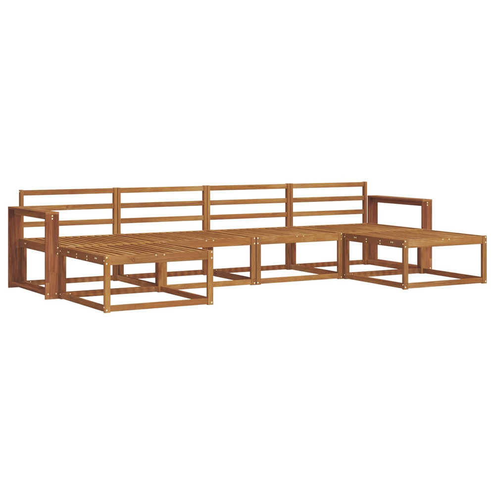 Ensemble de canapés d'extérieur 6 pcs naturel