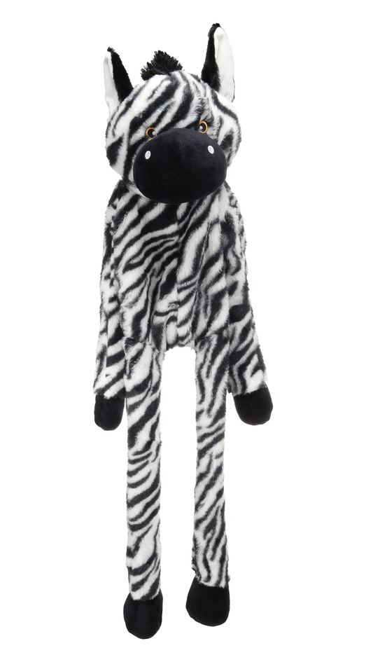 Jeu geant sonore pour chien zebre en peluche